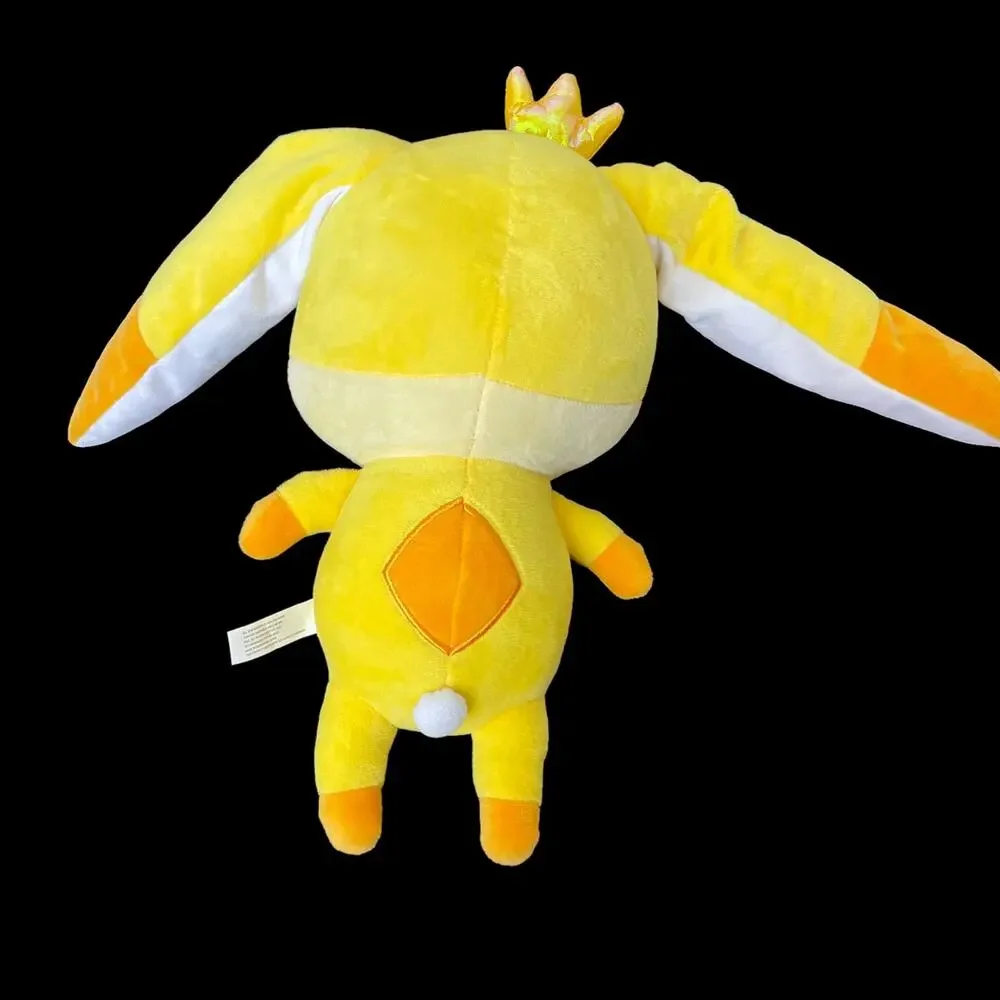 Krew District Gold Teddy Plush Yellow Stuffed Toy Crown with Shirt & Necklace